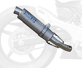 wr's wrsホーネット250スリップオンカーボンマフラーBC1203JM ホーネット250】WR'sスリップオン カーボンマフラー 後方視点